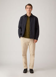 Men's Cotton Drill Chore Jacket in Navy