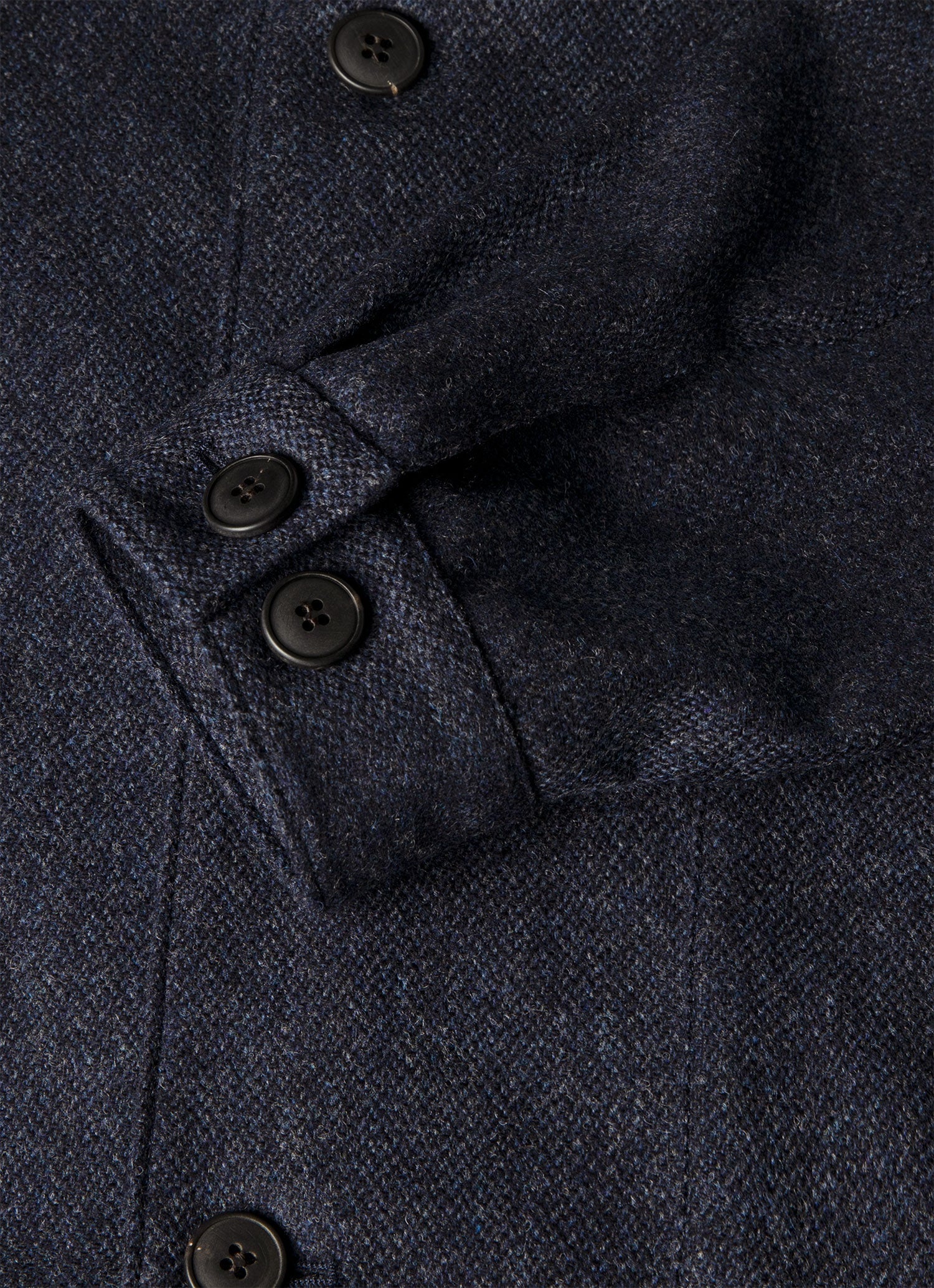 Men's Wool Twill Chore Jacket in Slate Blue Melange