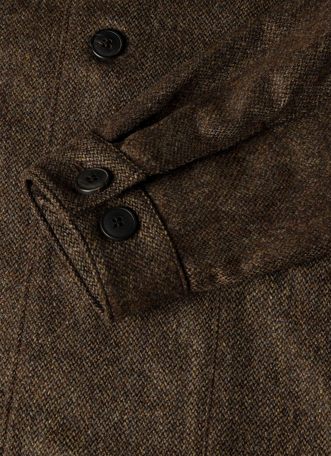 Men's Wool Twill Chore Jacket in Loden Green Melange