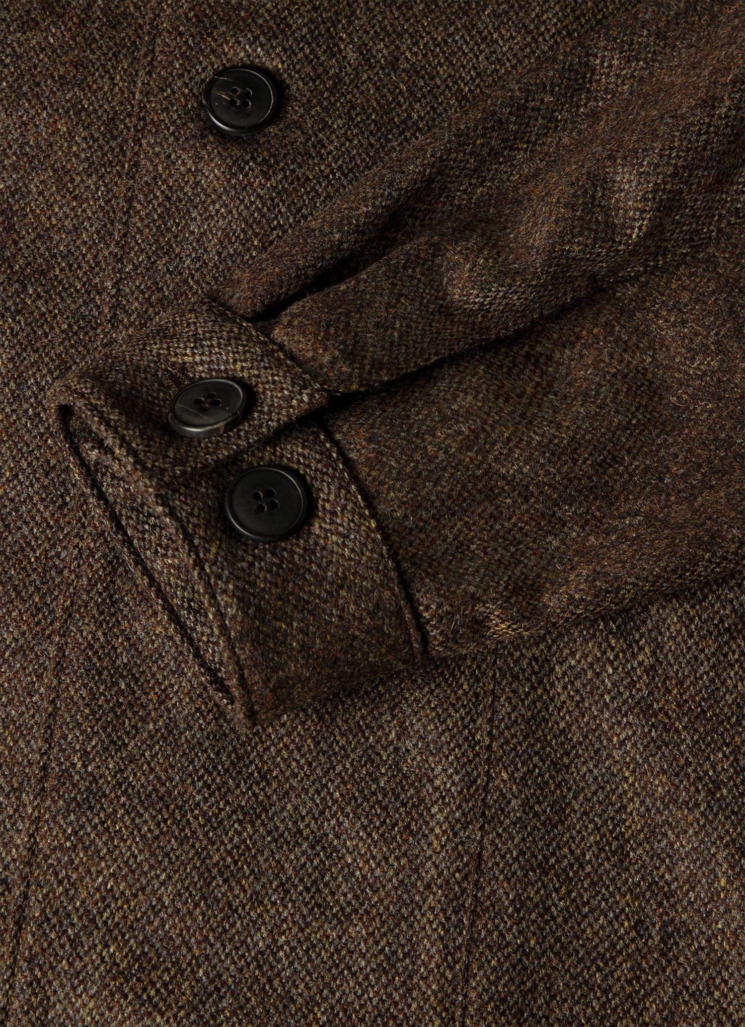 Men's Wool Twill Chore Jacket in Loden Green Melange