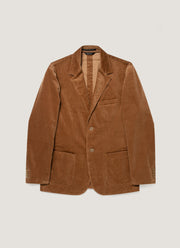 Men's Corduroy Blazer in Dark Beige