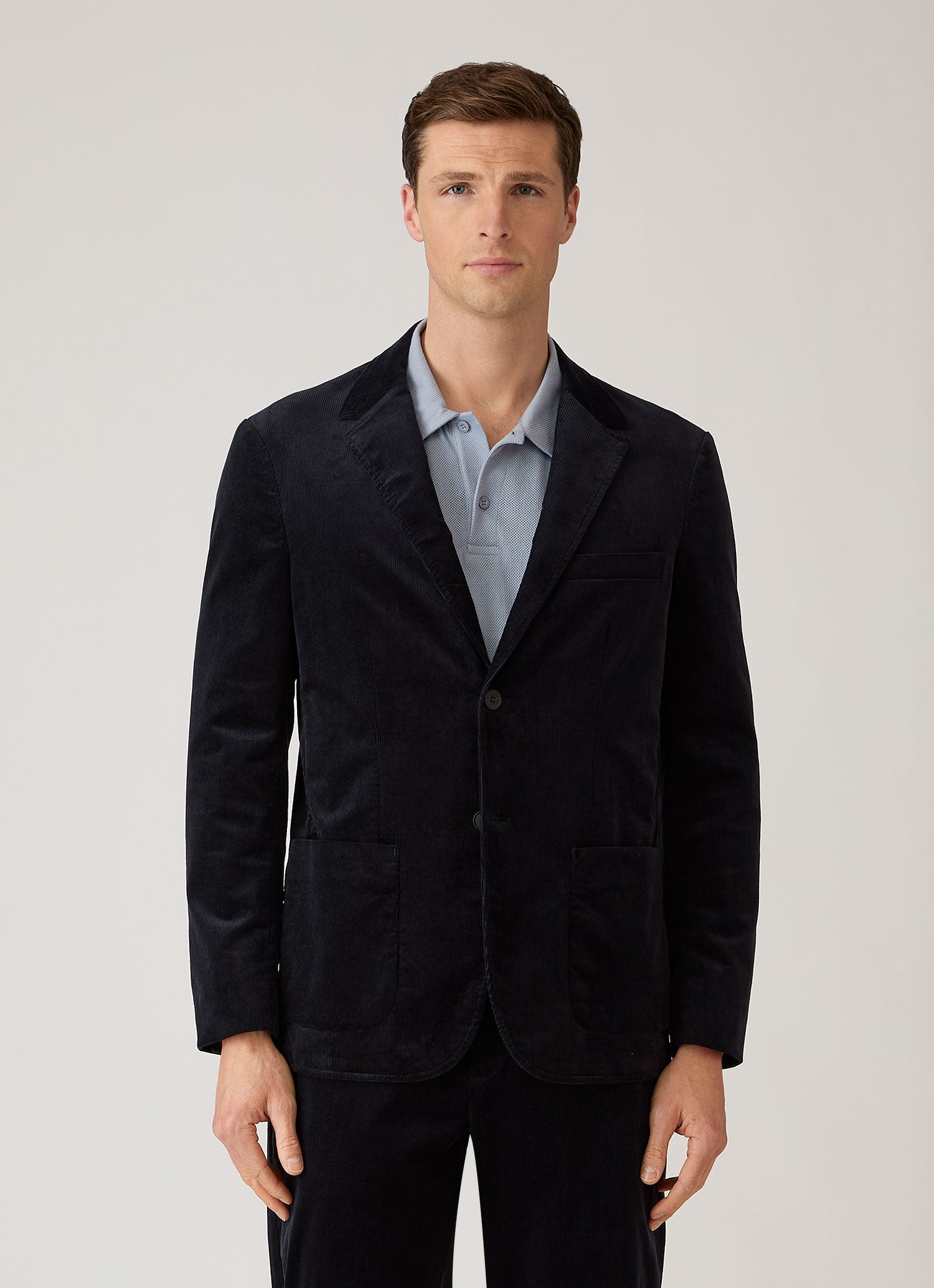 Men's Corduroy Blazer in Navy