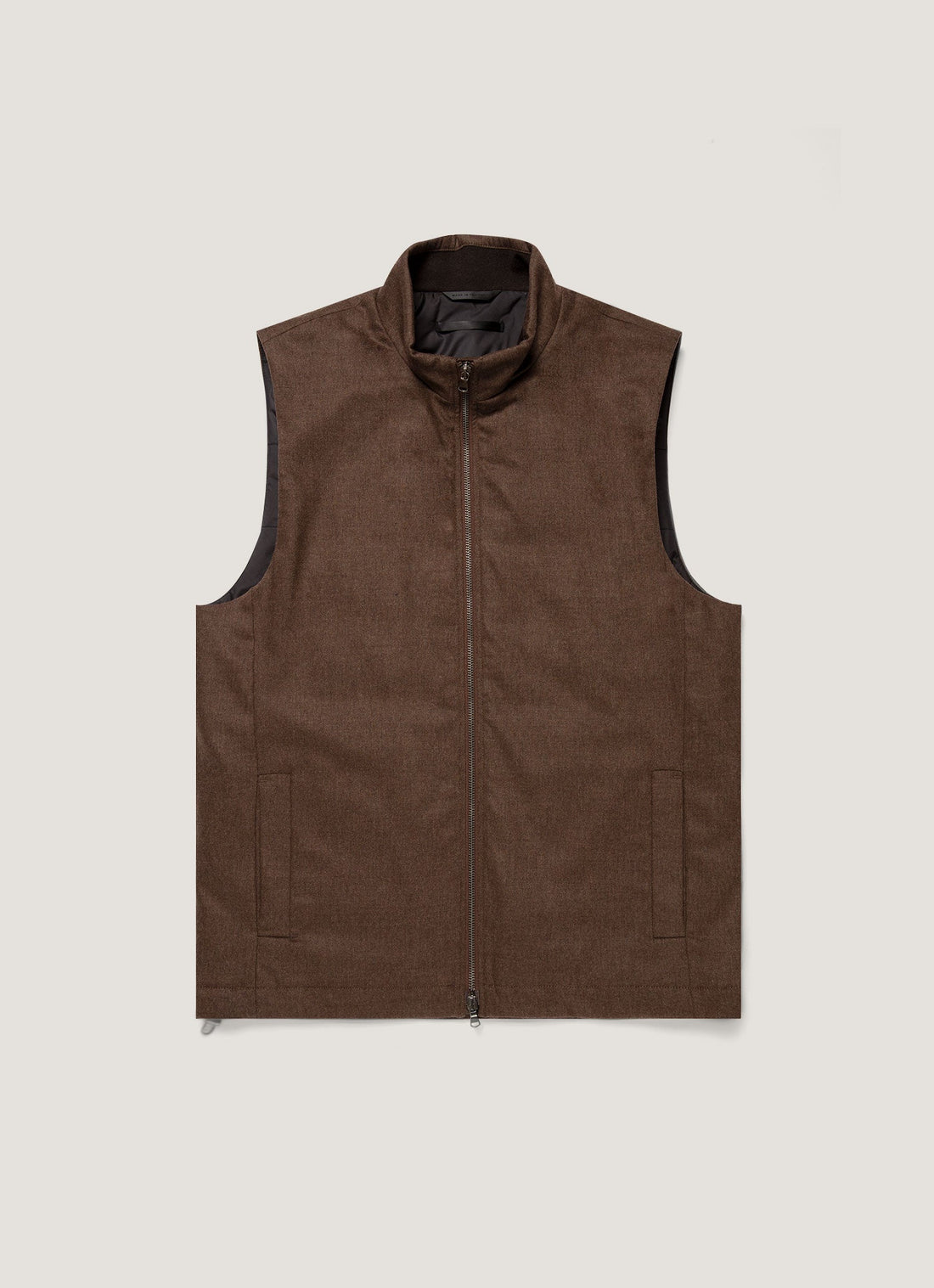 Wool Cashmere Flannel Gilet