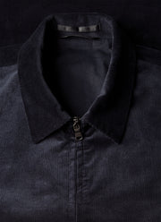 Men's Corduroy Harrington Jacket in Navy