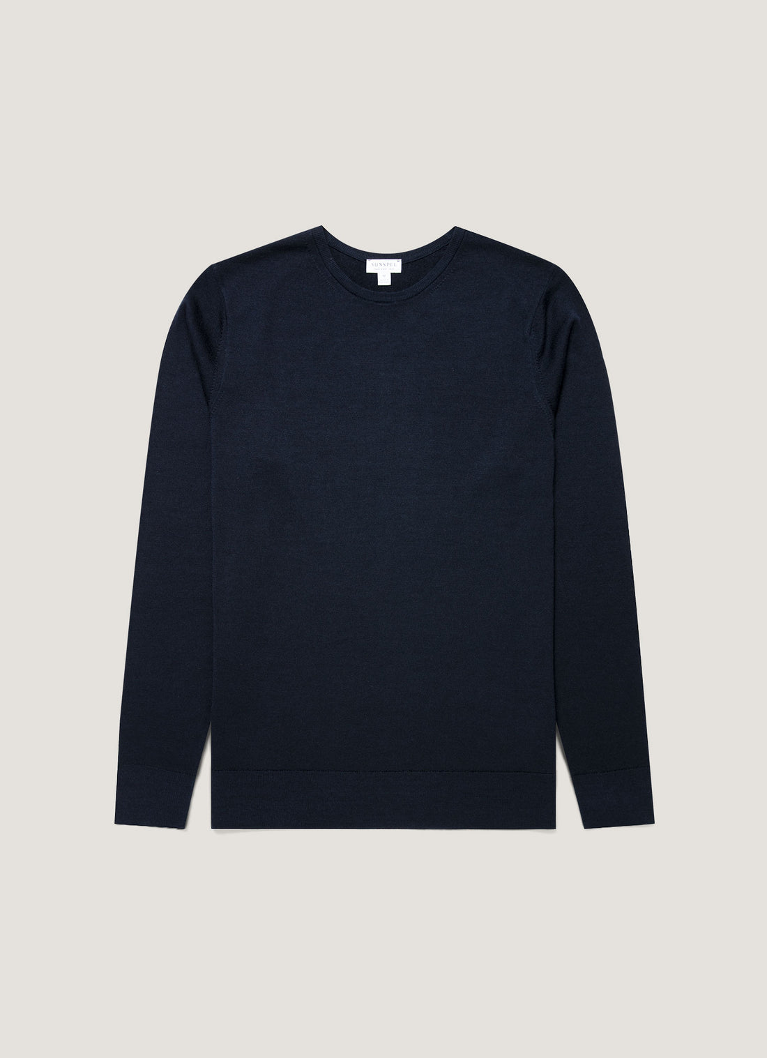 Men's Extra-Fine Merino Jumper in Navy