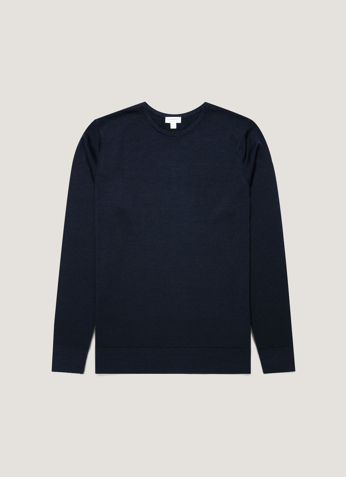 Men's Extra-Fine Merino Jumper in Navy