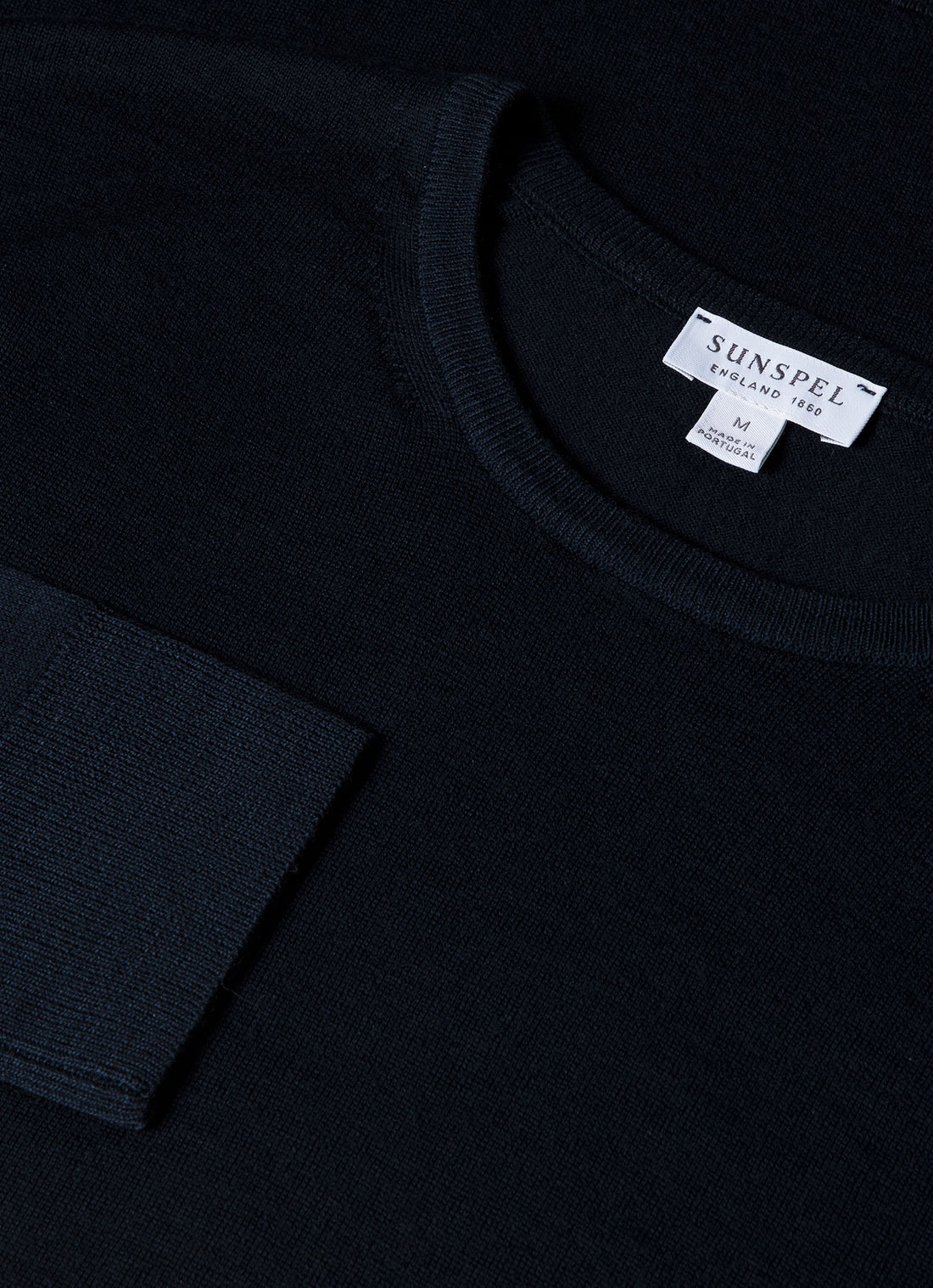 Men's Extra-Fine Merino Jumper in Light Navy
