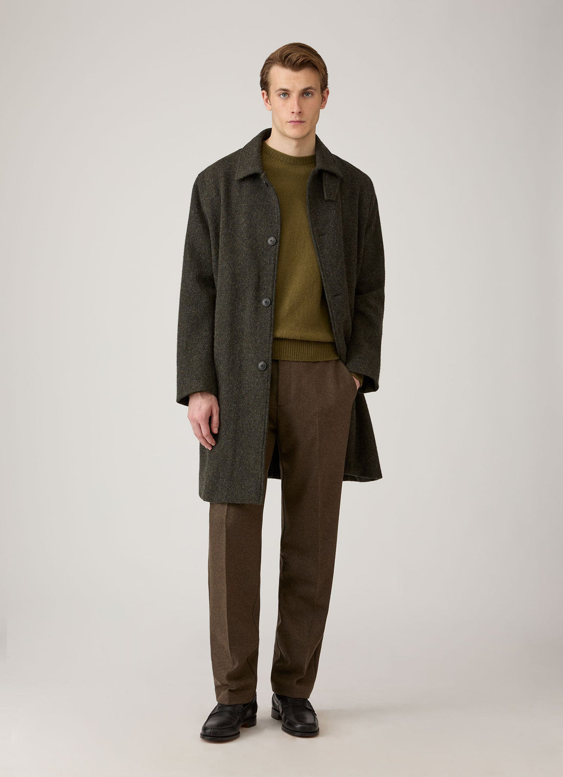Men's Lambswool Crew Neck Jumper in Uniform