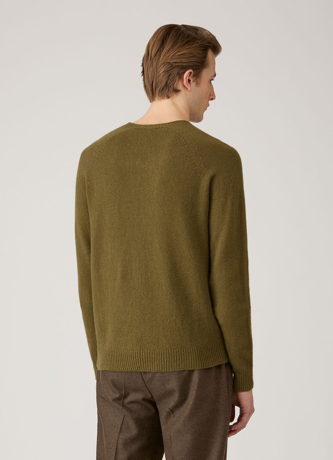 Men's Lambswool Crew Neck Jumper in Uniform