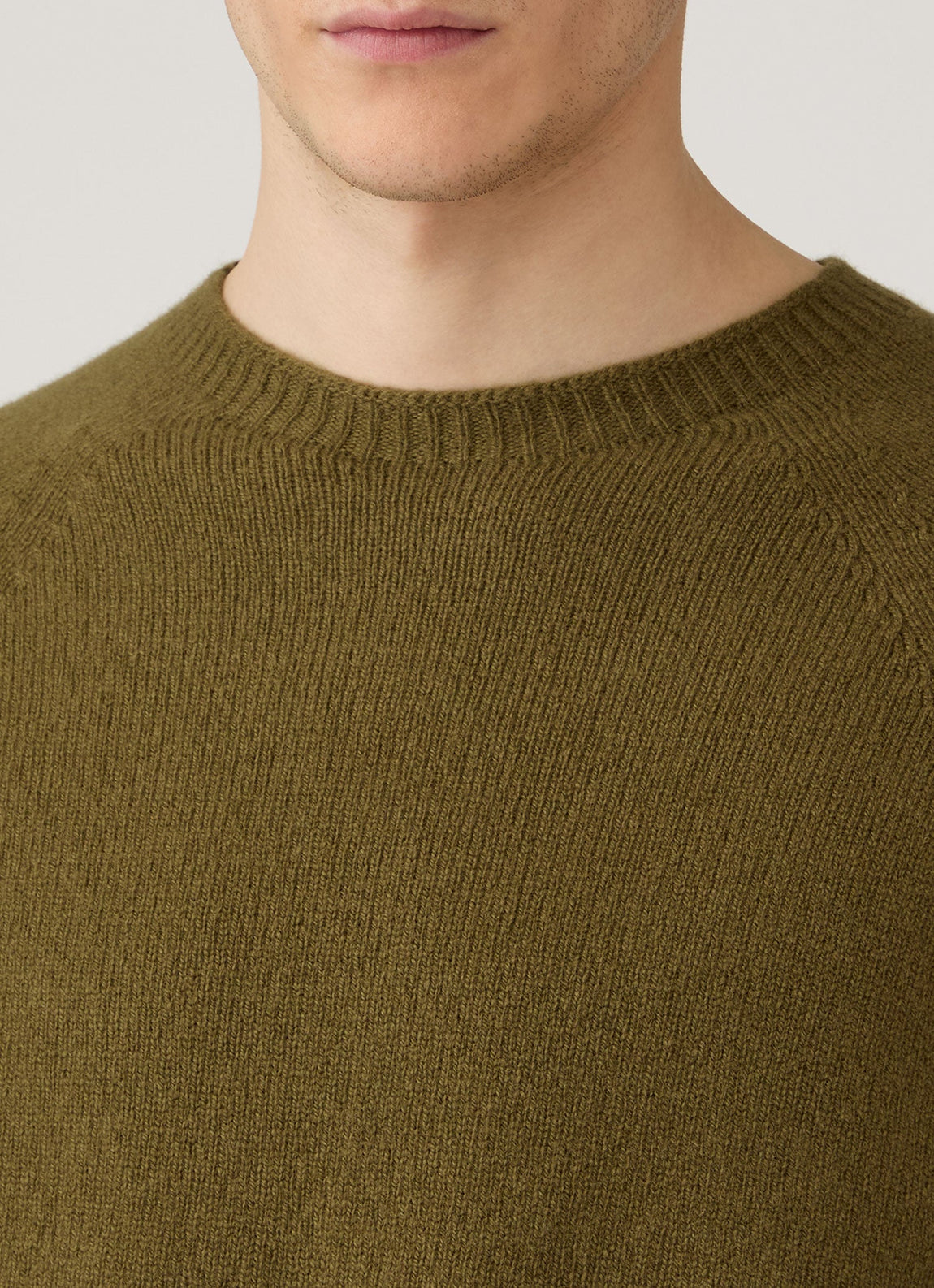 Men's Lambswool Crew Neck Jumper in Uniform