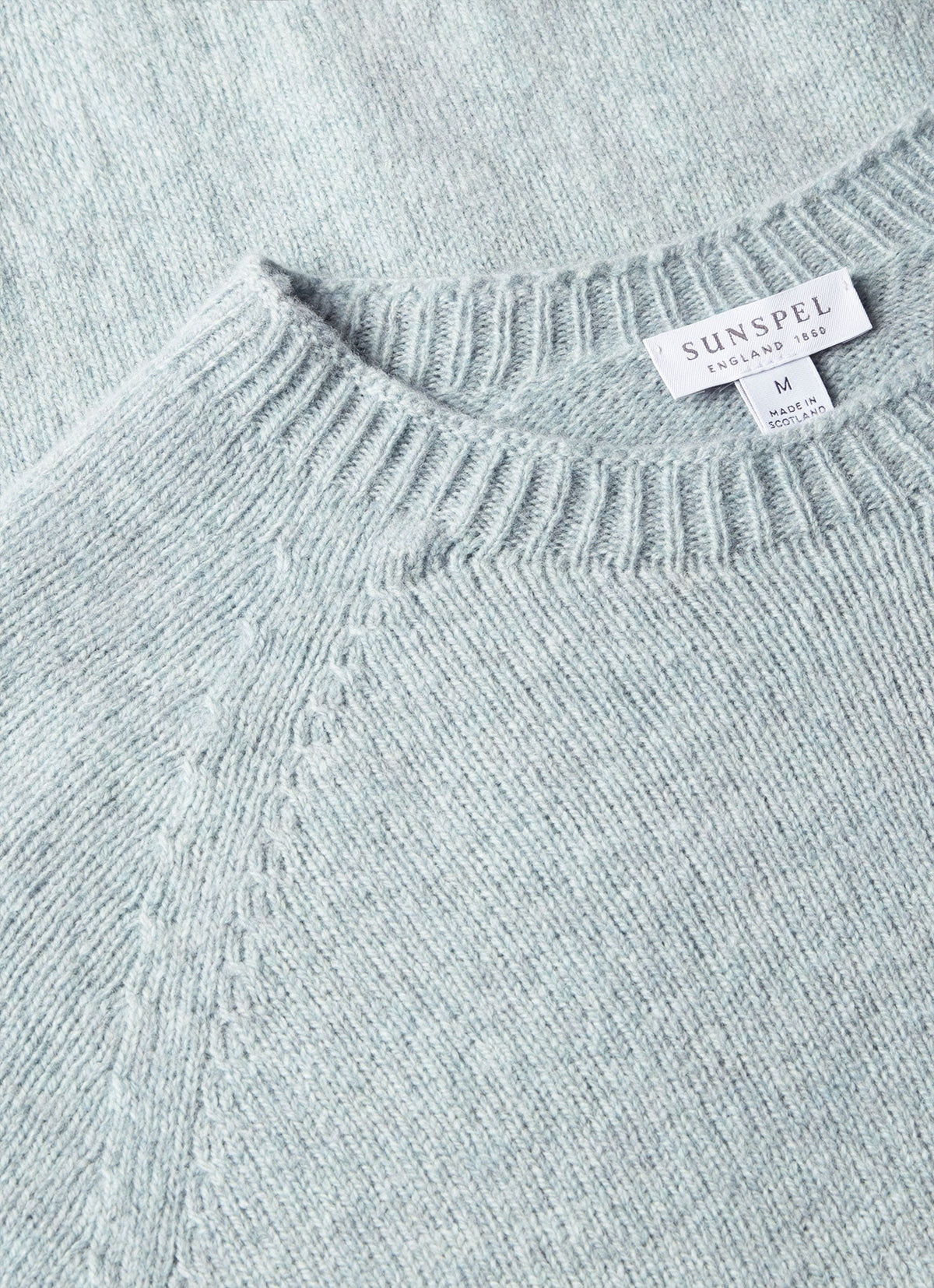 Men's Lambswool Crew Neck Jumper in Haar