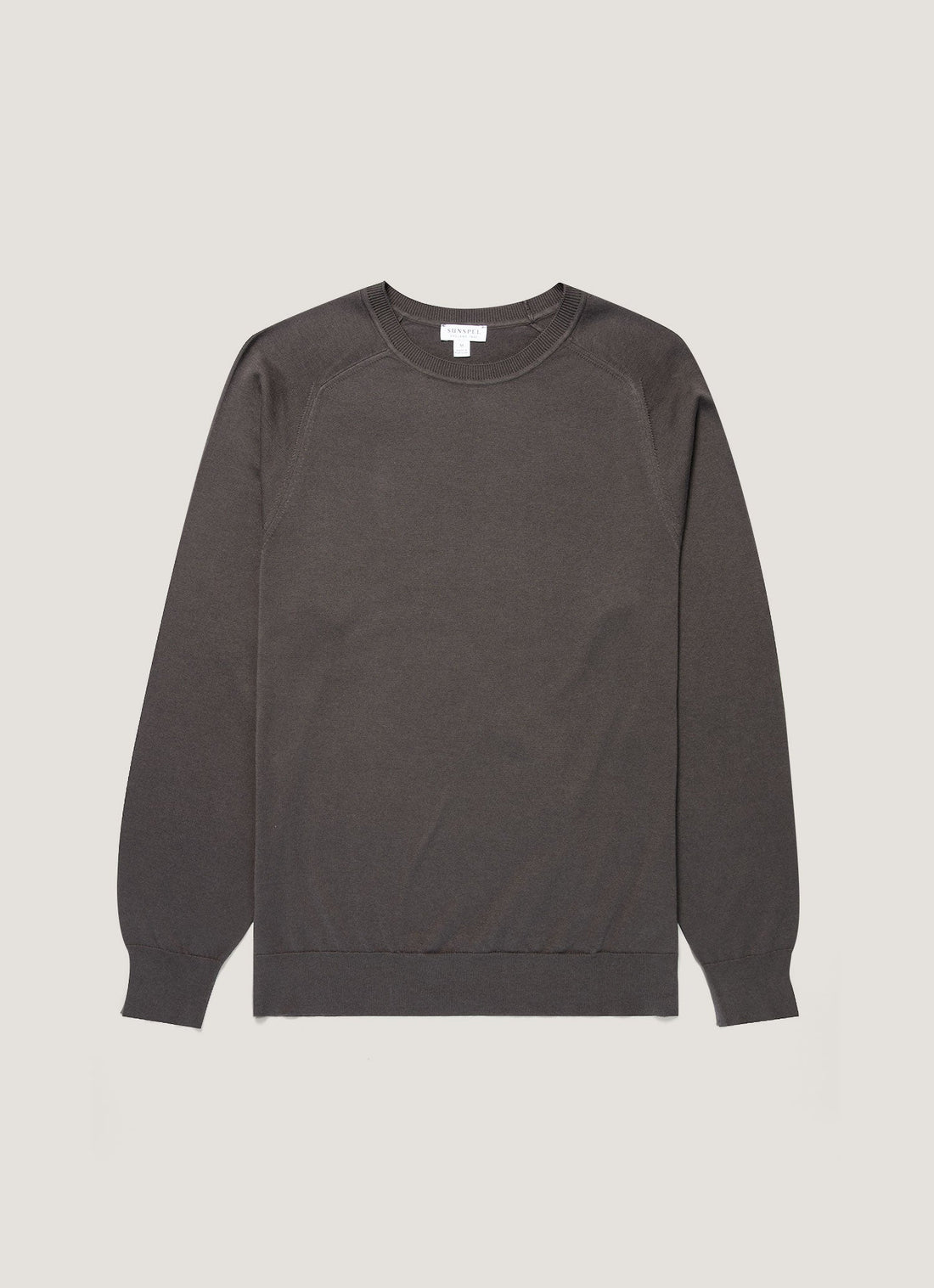 Men's Sea Island Cashmere Crew Neck Jumper in Anthracite