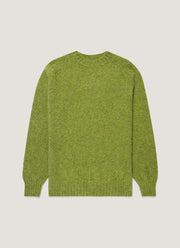 Men's Shetland Crew Neck Jumper in Crabapple