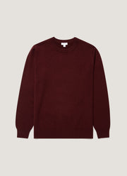 Men's Cashmere Crew Neck Jumper in Bakelite