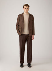Men's Cashmere Crew Neck Jumper in Swansdown