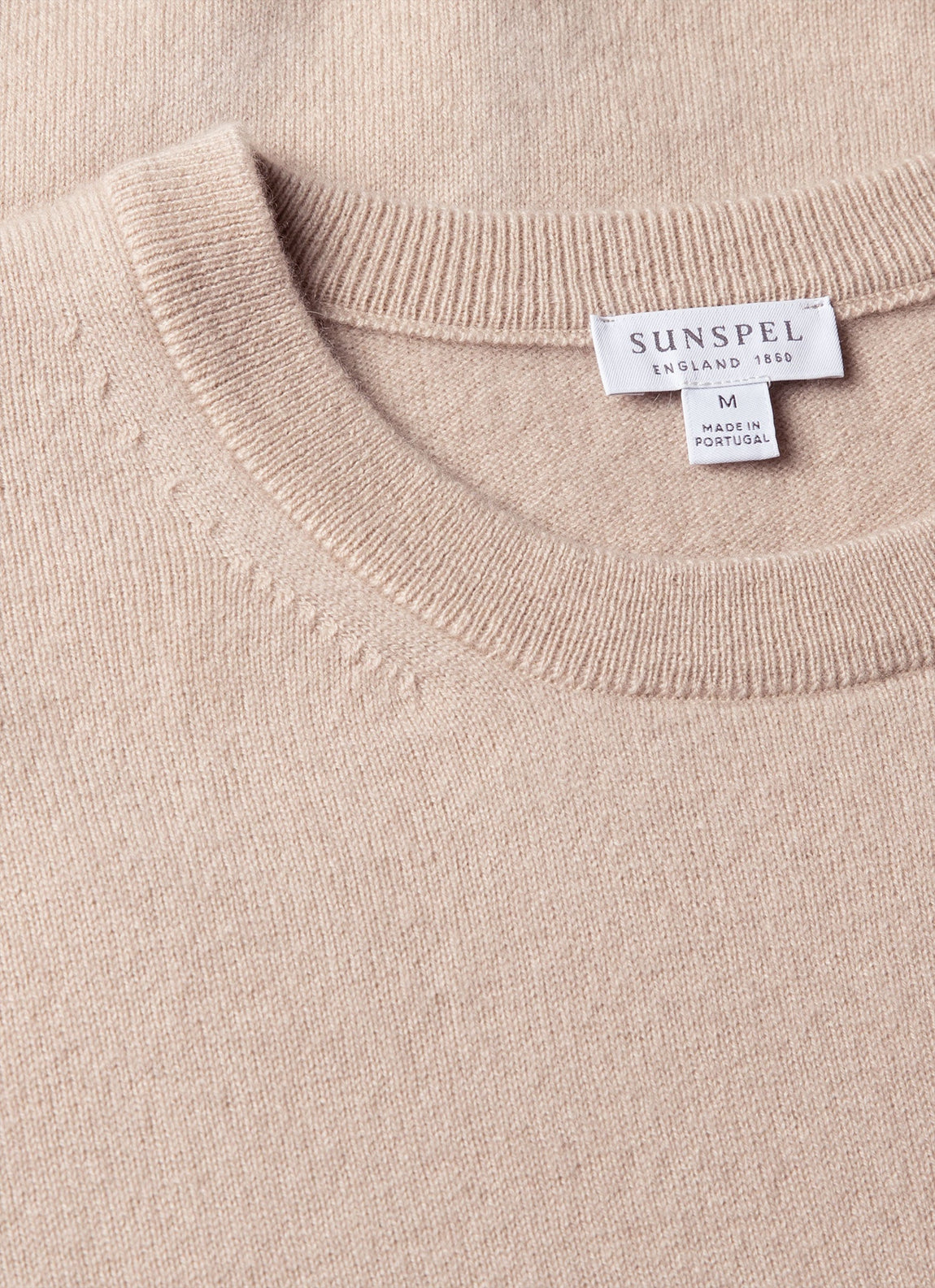 Men's Cashmere Crew Neck Jumper in Swansdown