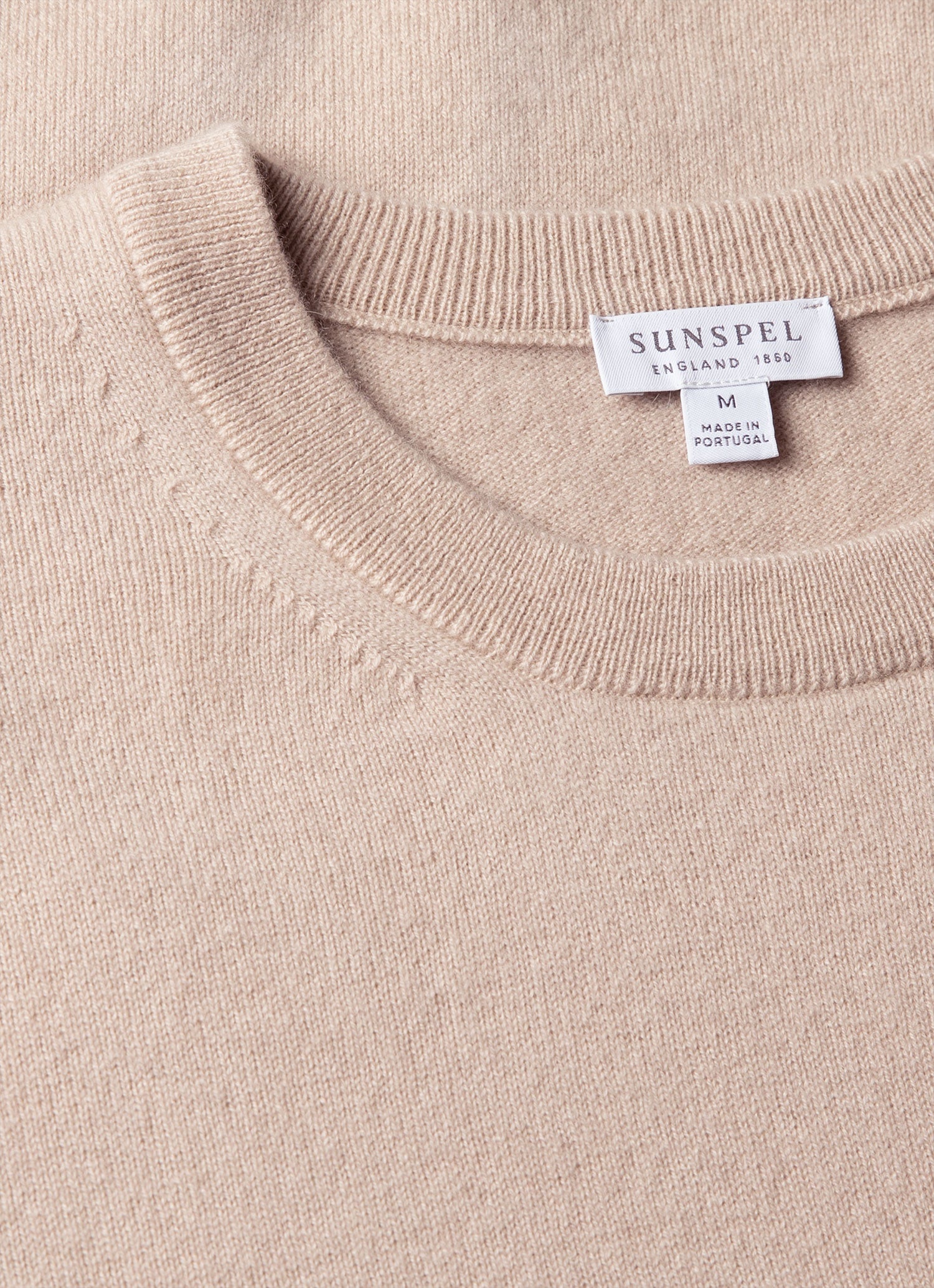 Men's Cashmere Crew Neck Jumper in Swansdown
