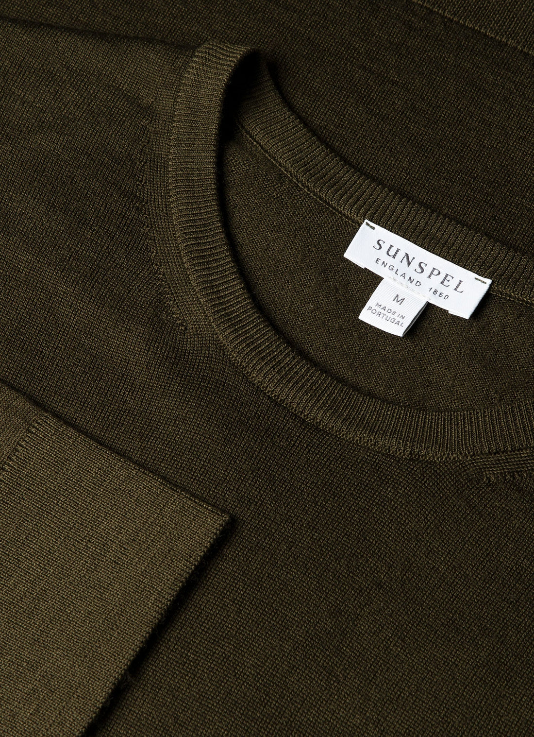 Men's Extra-Fine Merino Jumper in Loden Green