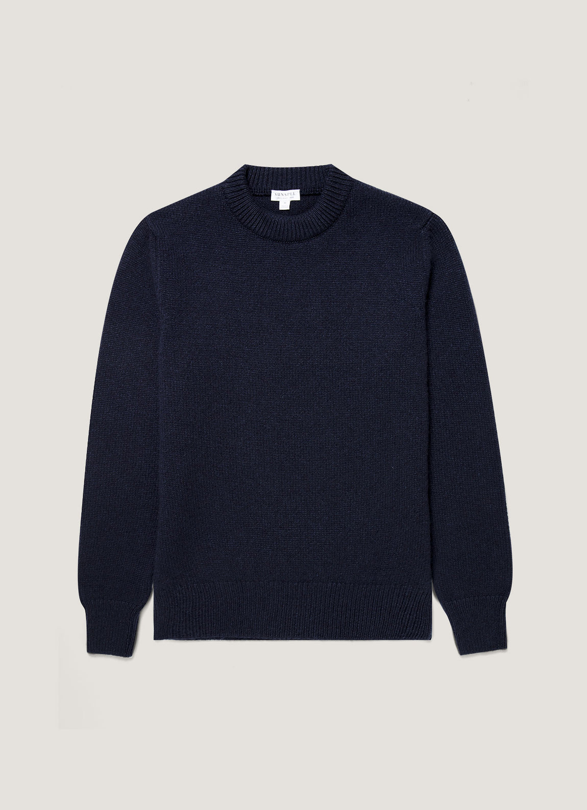 Men's Baby Cashmere Jumper in Navy