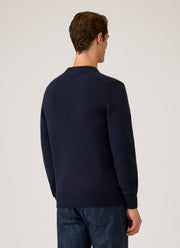Men's Baby Cashmere Jumper in Navy