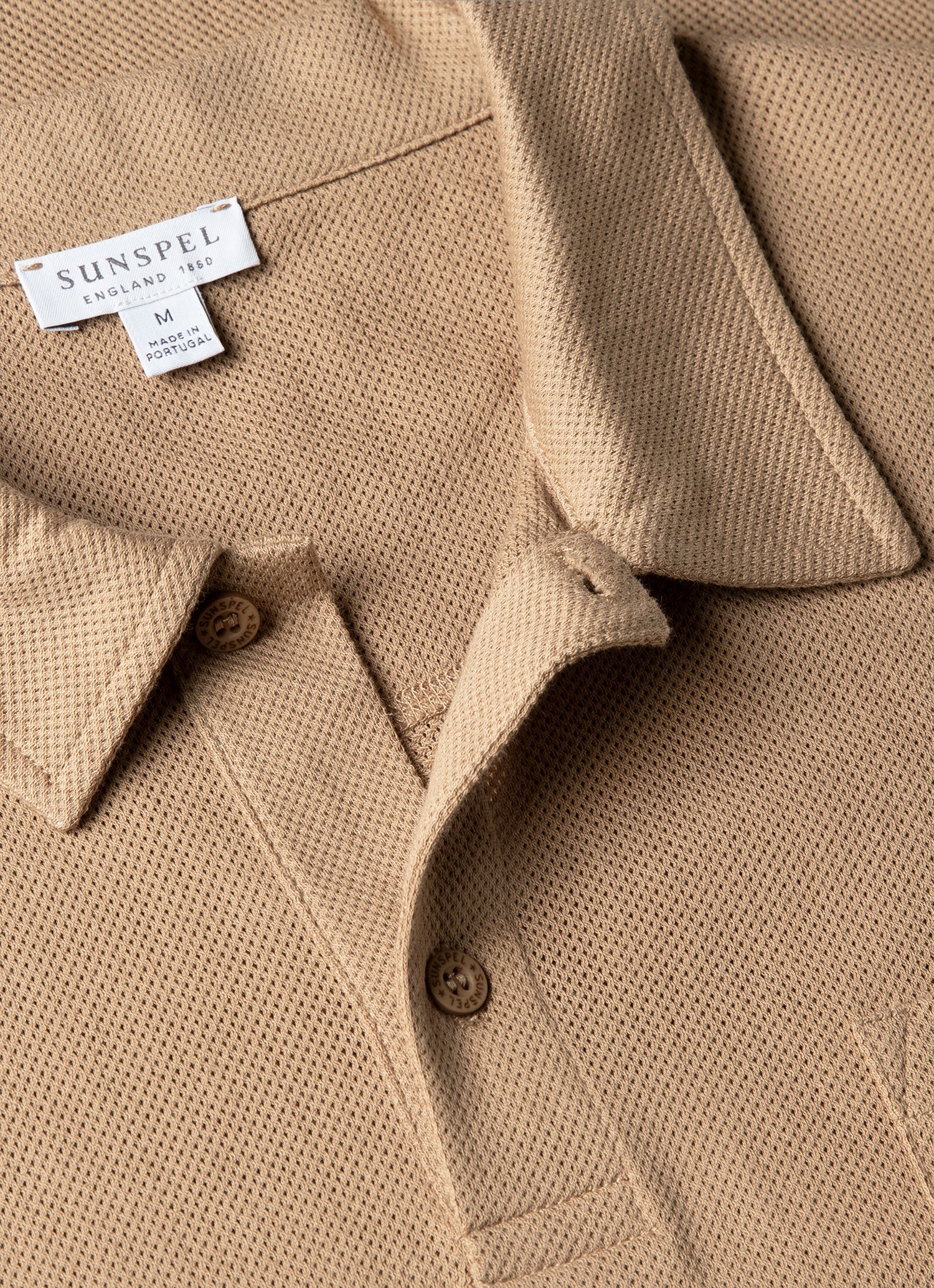 Men's Riviera Polo Shirt in Dark Beige