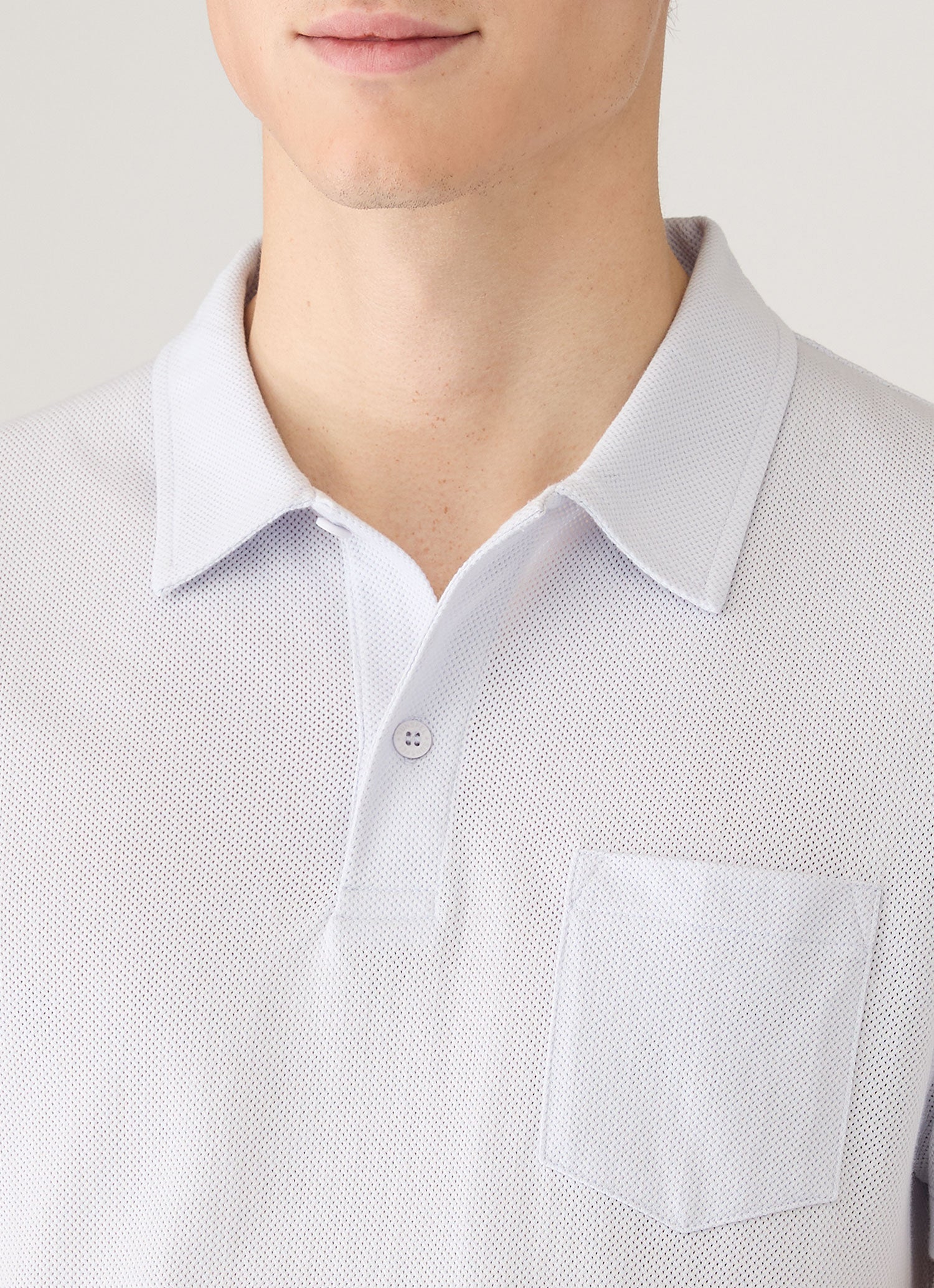 Men's Riviera Polo Shirt in Light Blue