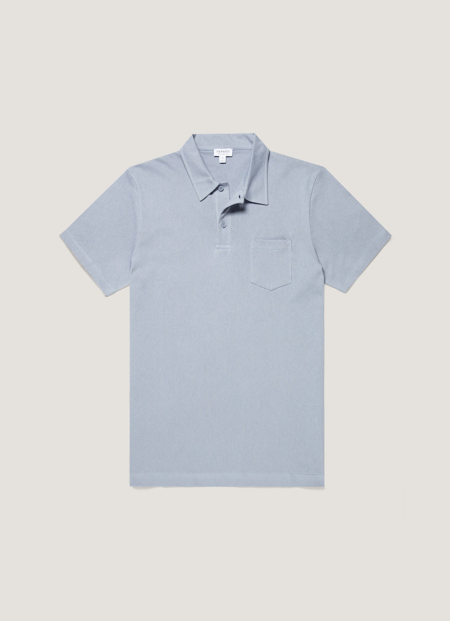 Men's Riviera Polo Shirt in Powder Blue