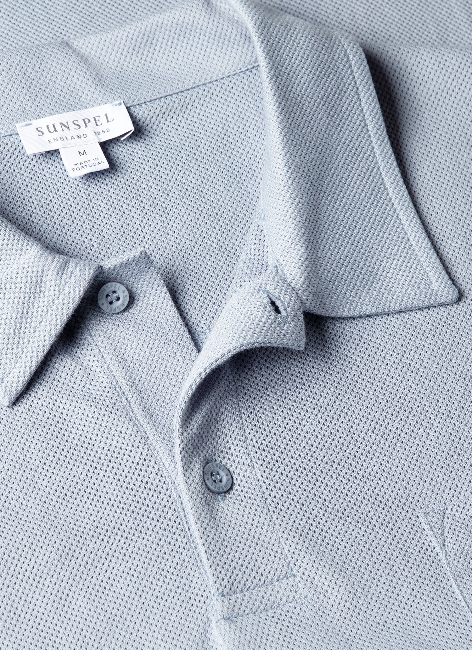 Men's Riviera Polo Shirt in Powder Blue