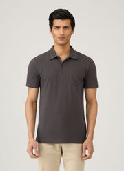 Men's Riviera Polo Shirt in Charcoal