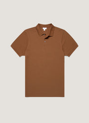 Men's Piqué Polo Shirt in Bronze