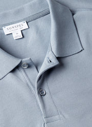 Men's Piqué Polo Shirt in Powder Blue