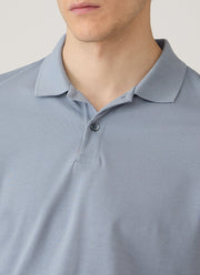 Men's Piqué Polo Shirt in Powder Blue