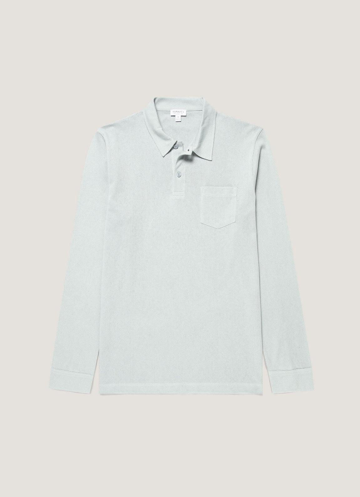 Men's Long Sleeve Riviera Polo Shirt in Haar