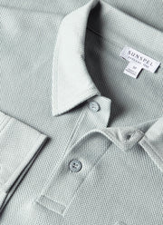 Men's Long Sleeve Riviera Polo Shirt in Haar