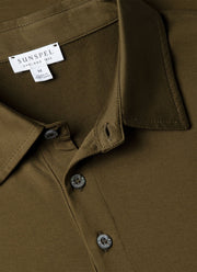 Men's Classic Jersey Polo Shirt in Loden Green