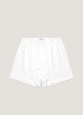 Men's Superfine Cotton Two-Button Boxer Briefs in White