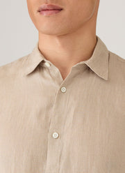Men's Linen Shirt in Hazelwood
