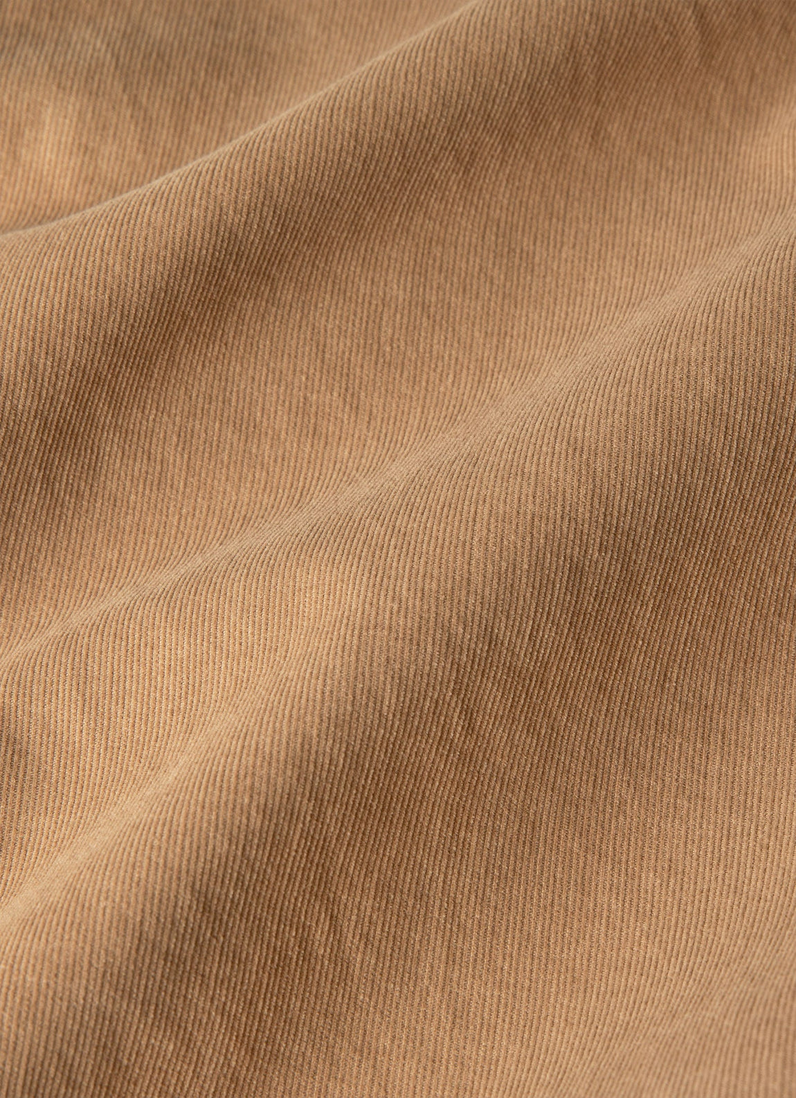 Men's Fine Cord Shirt in Dark Beige