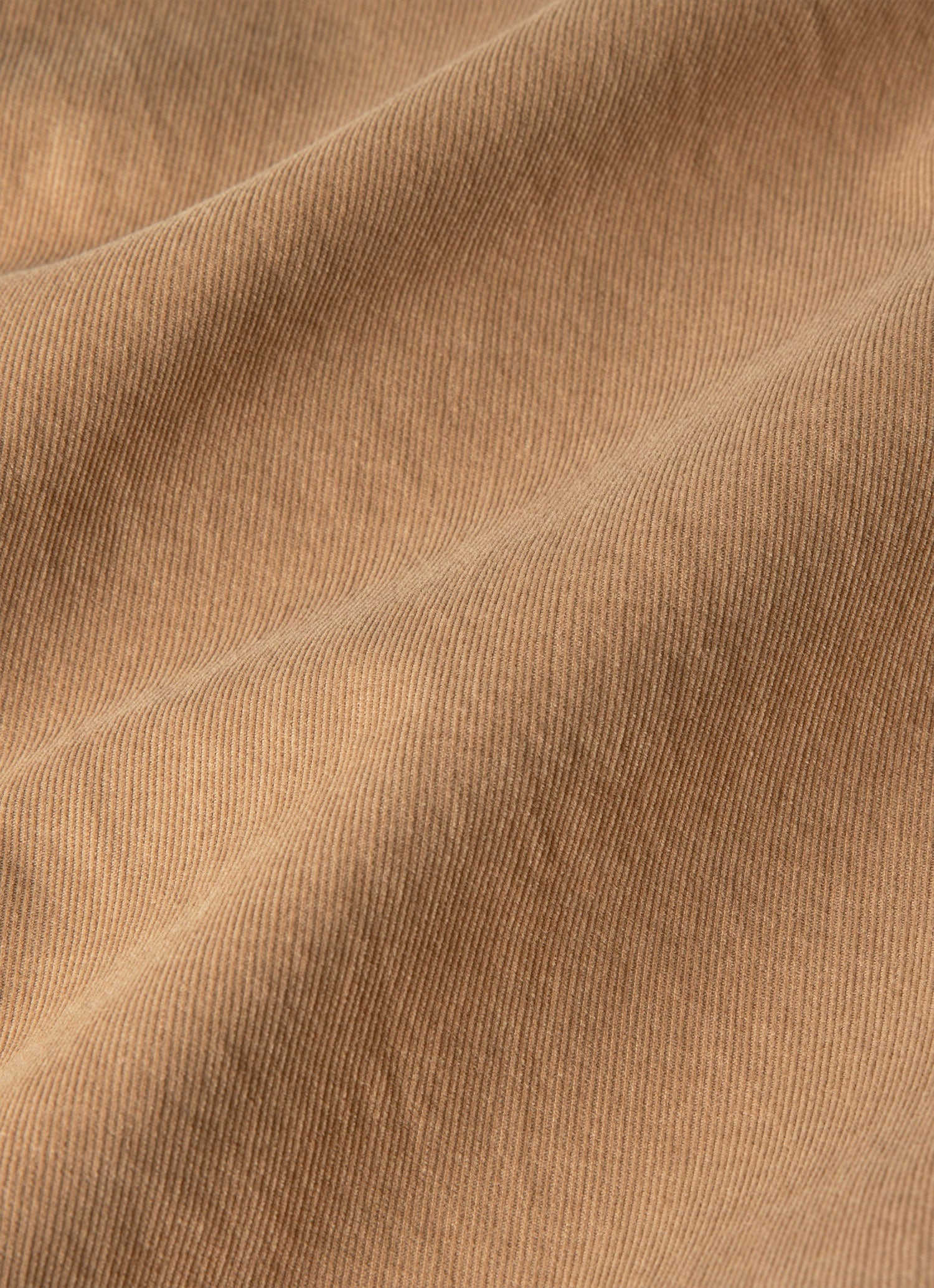 Men's Fine Cord Shirt in Dark Beige