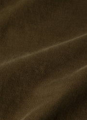 Men's Fine Cord Shirt in Loden Green