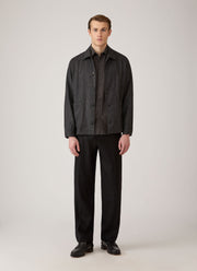 Men's Fine Cord Shirt in Anthracite