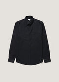 Men's Button Down Flannel Shirt in Black