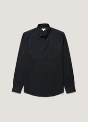 Men's Button Down Flannel Shirt in Black