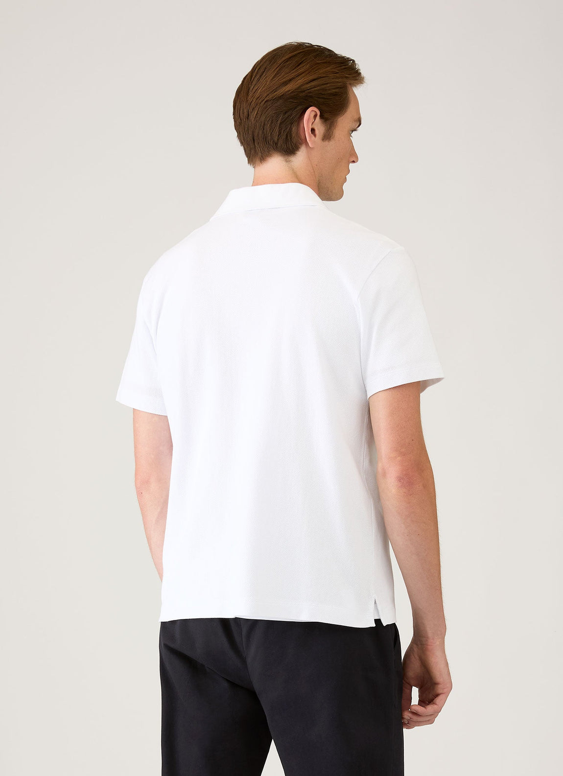 Men's Riviera Camp Collar Shirt in White