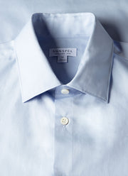 Men's Cotton Poplin Shirt in Light Blue