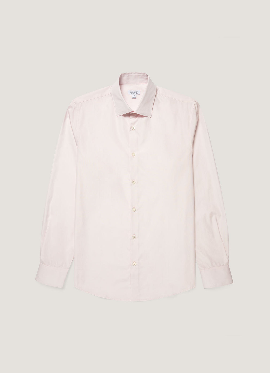 Men's Cotton Poplin Shirt in Light Pink