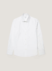 Men's Cotton Poplin Shirt in White