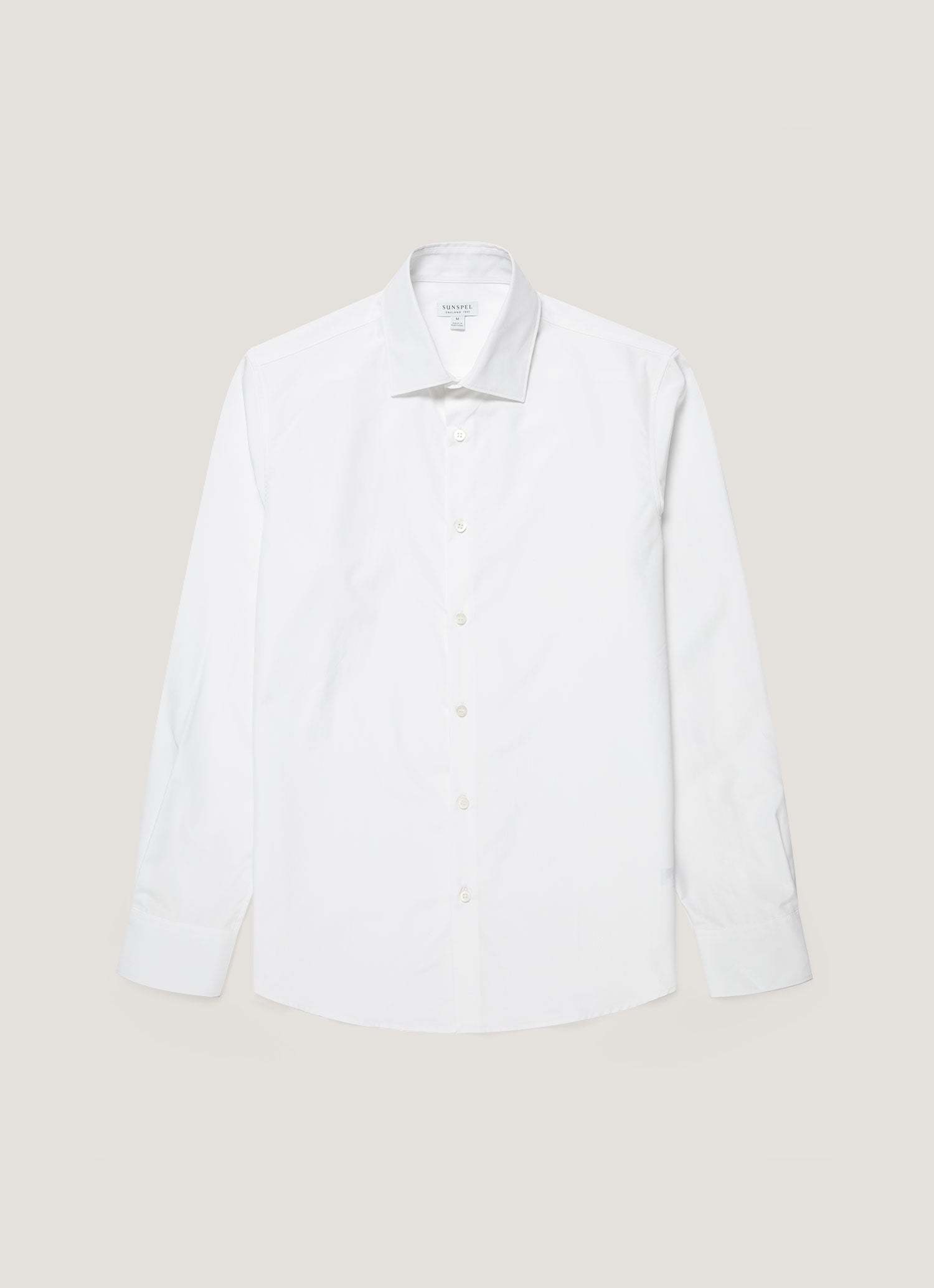 Men's Cotton Poplin Shirt in White