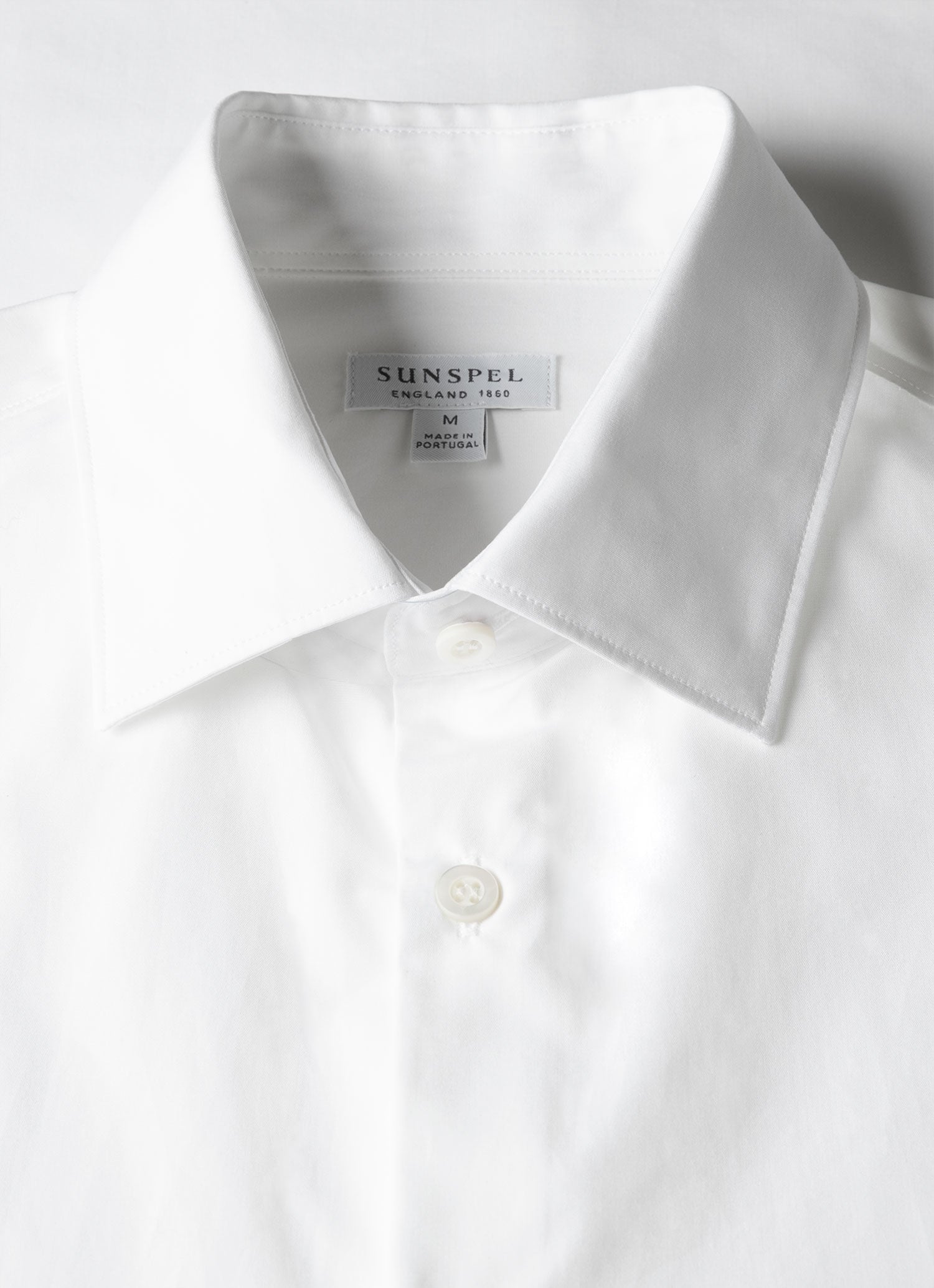 Men's Cotton Poplin Shirt in White