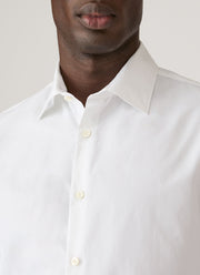 Men's Cotton Poplin Shirt in White